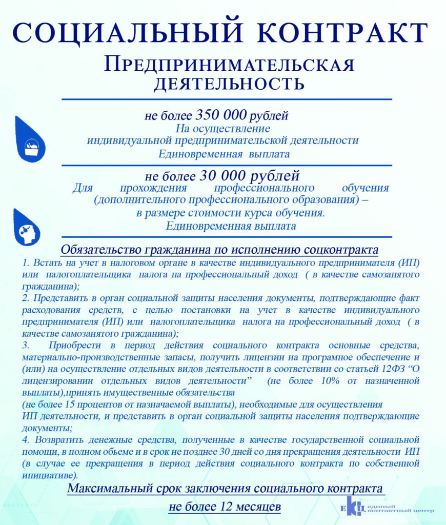 Социальный контракт для безработных и ищущих работу — Администрация города  Черемхово