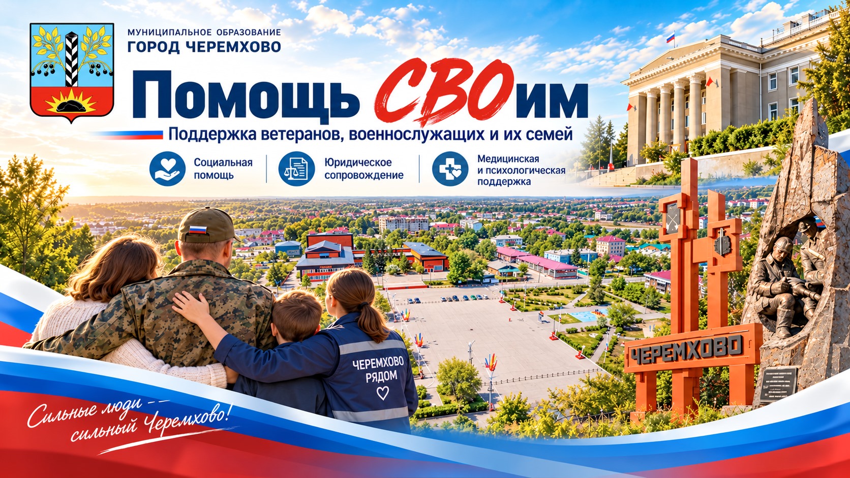 Помощь СВОим — поддержка ветеранов, военнослужащих и их семей в городе Черемхово